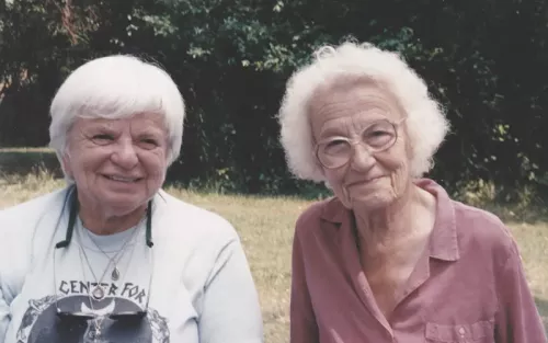 Dee Krieger (left) and Dora Kunz (right).