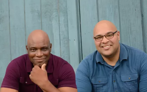 Derek Oliver left, and Ephraim Oliver, right.