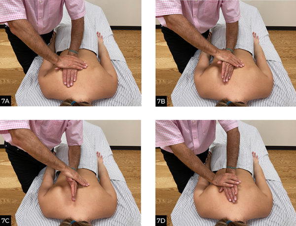 Thumb-web brace for contacts of the palm.